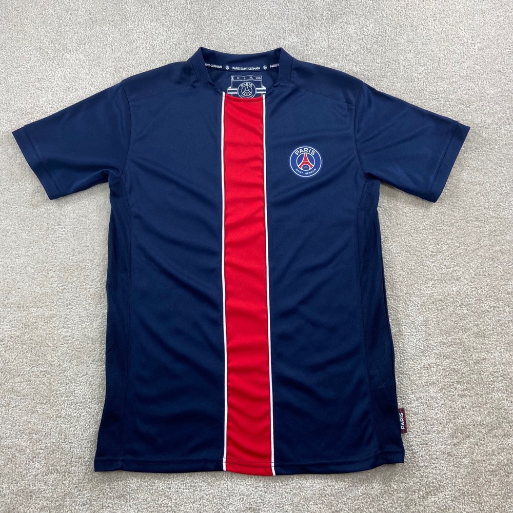 Paris Saint-Germain Soccer Jersey Mens Small Navy Blue 2019 Official Licensed